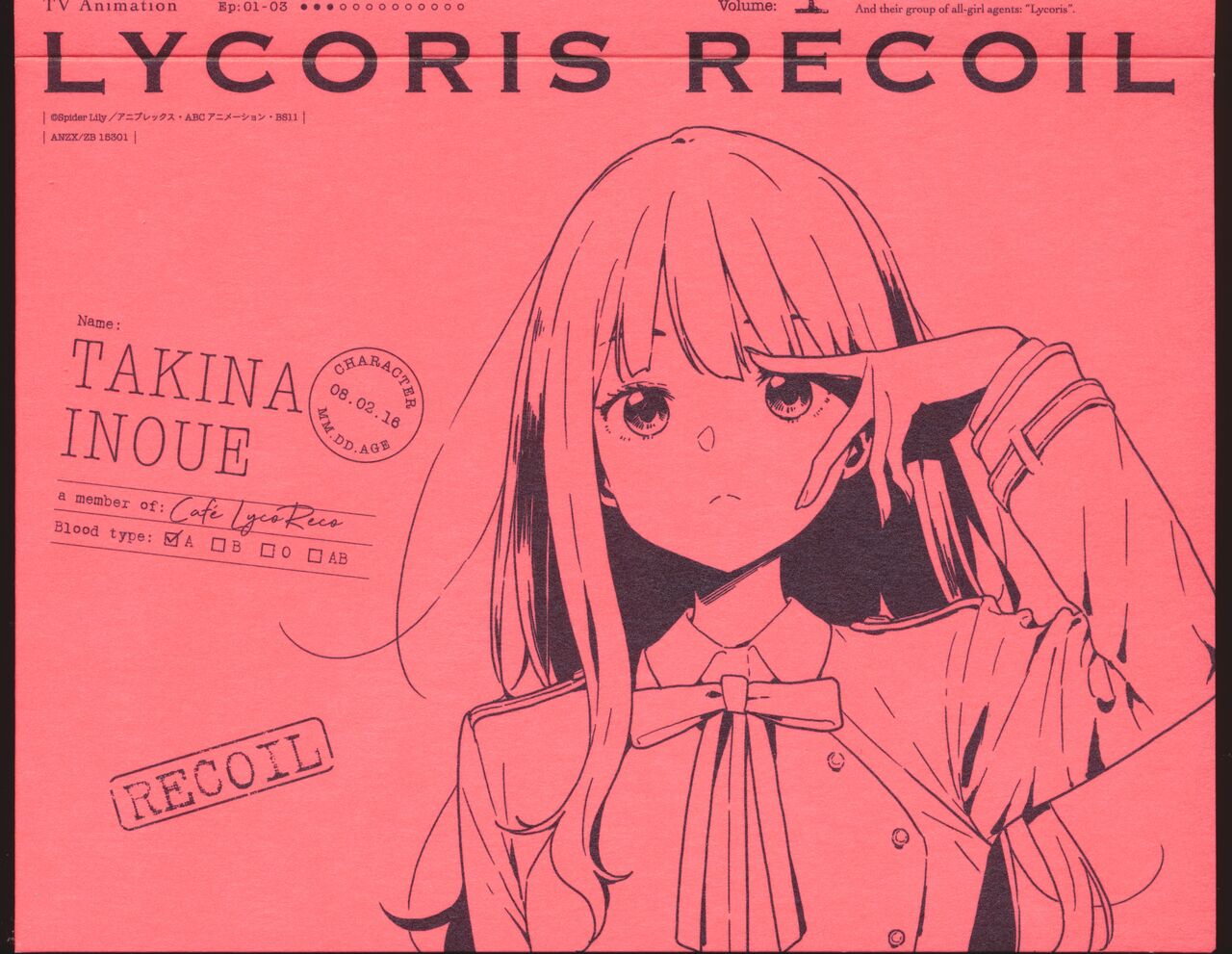 Lycoris Recoil BD Scan + Booklet + Setting Artworks page 8 full