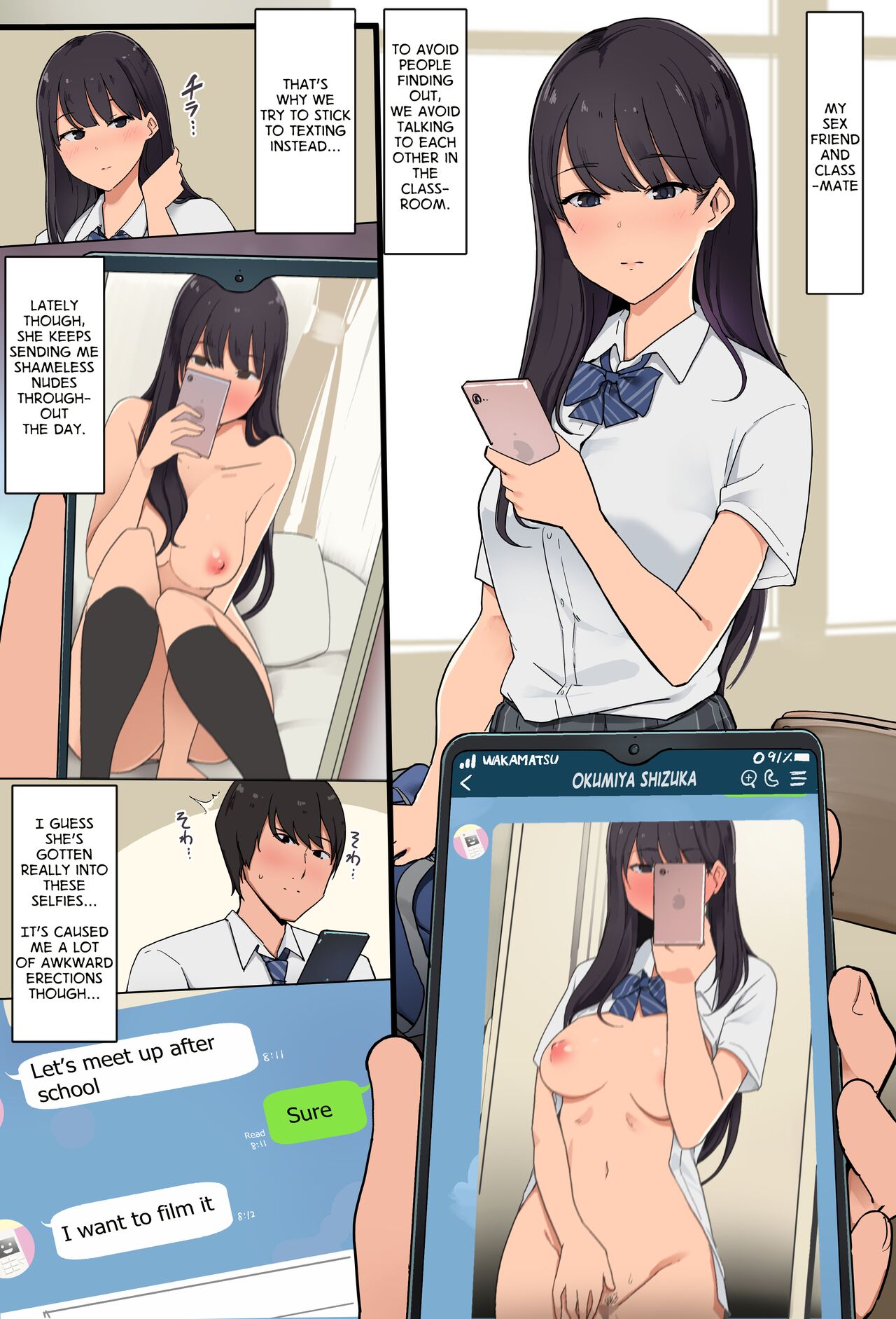 Smapho Satsuei ni Hamatteru SeFri Joshi to Hamedori suru Ohanashi | Filming a Sextape with My Sexfriend Who's Really into Selfies page 3 full