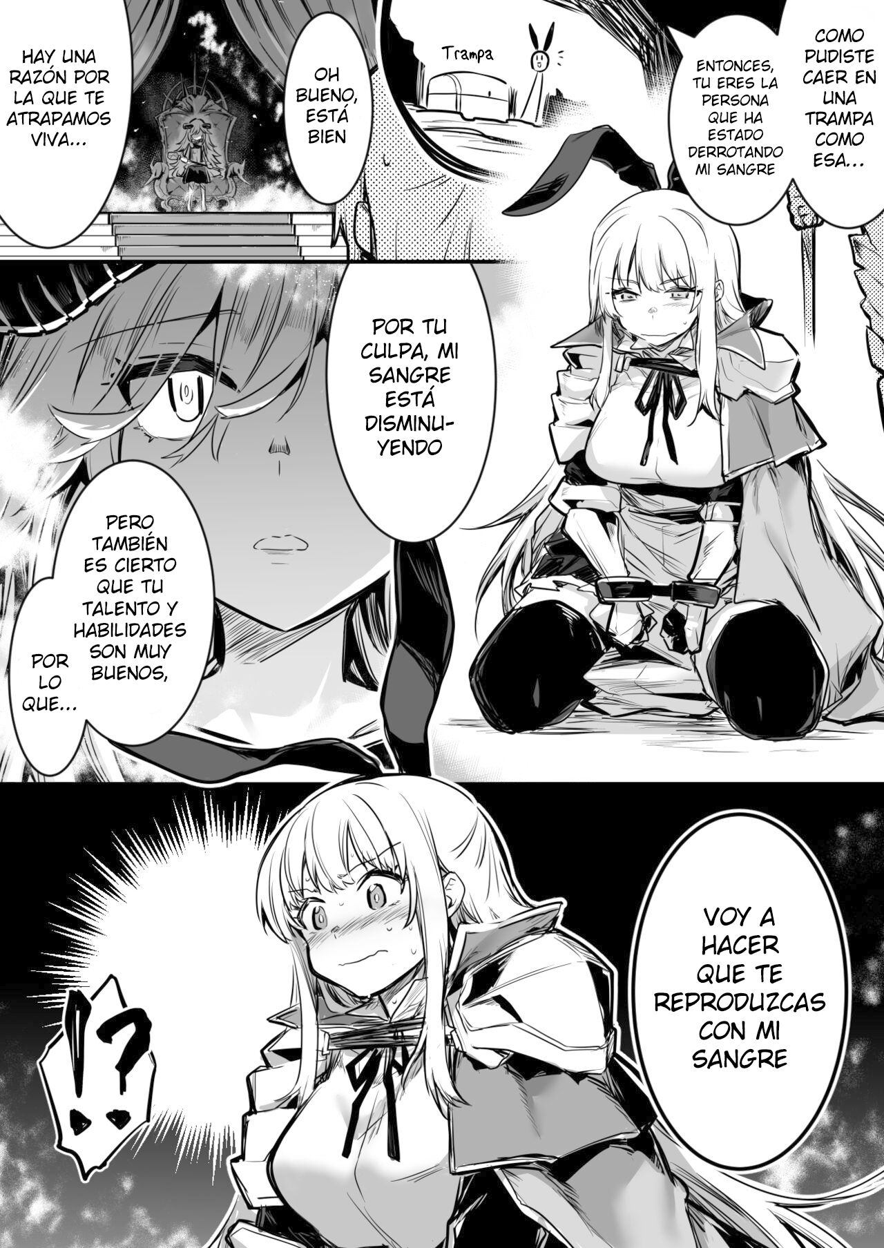 Mazoku ni Toraerare Ochinchin o Hayasarete Konwaku suru ga Me no Mae no Samazama na Mazoku no Nyotai ni Koufun shite shimai, Gyaku Rape sareru you na Katachi de Kawarugawaru Majiwatte shimau Boukensha-chan page 1 full