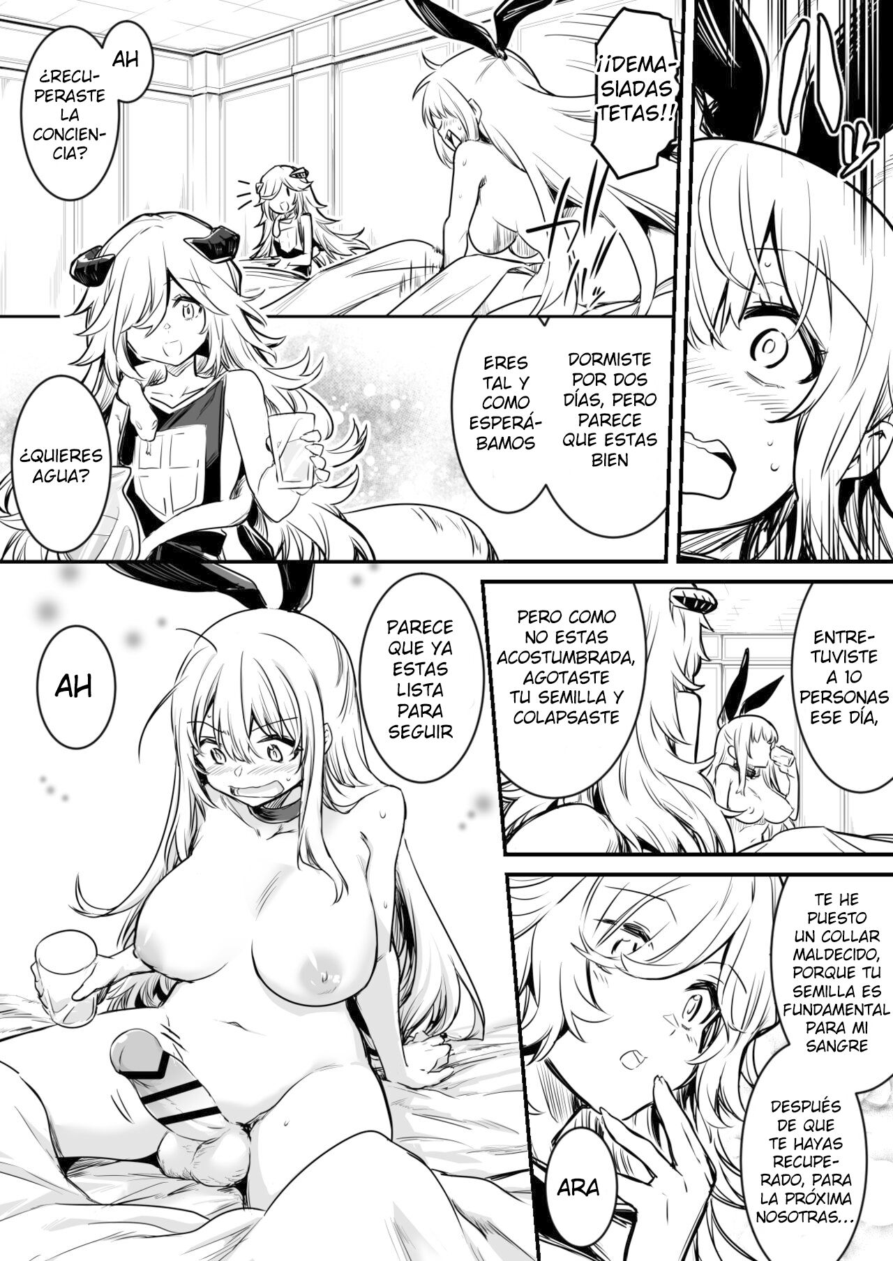 Mazoku ni Toraerare Ochinchin o Hayasarete Konwaku suru ga Me no Mae no Samazama na Mazoku no Nyotai ni Koufun shite shimai, Gyaku Rape sareru you na Katachi de Kawarugawaru Majiwatte shimau Boukensha-chan page 7 full
