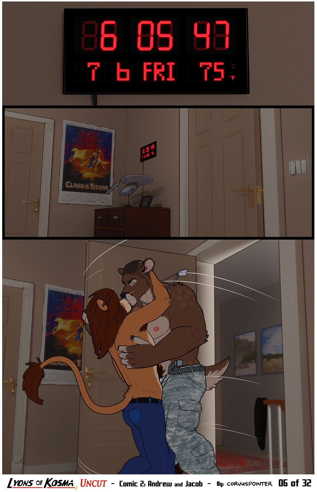 Lyons of Kosma uncut - Andrew and Jacob - Comic 2 page 7 full