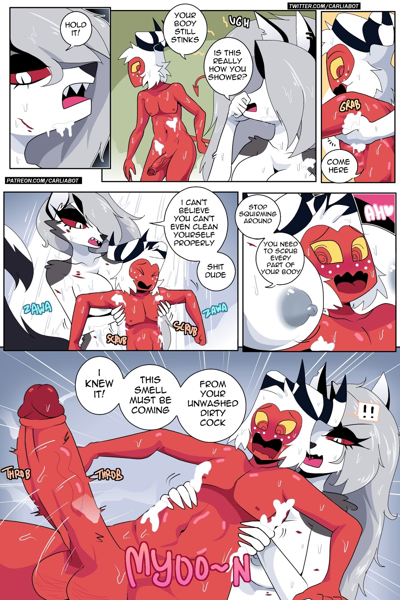 Loona teaches Moxxie how to clean himself page 2 full