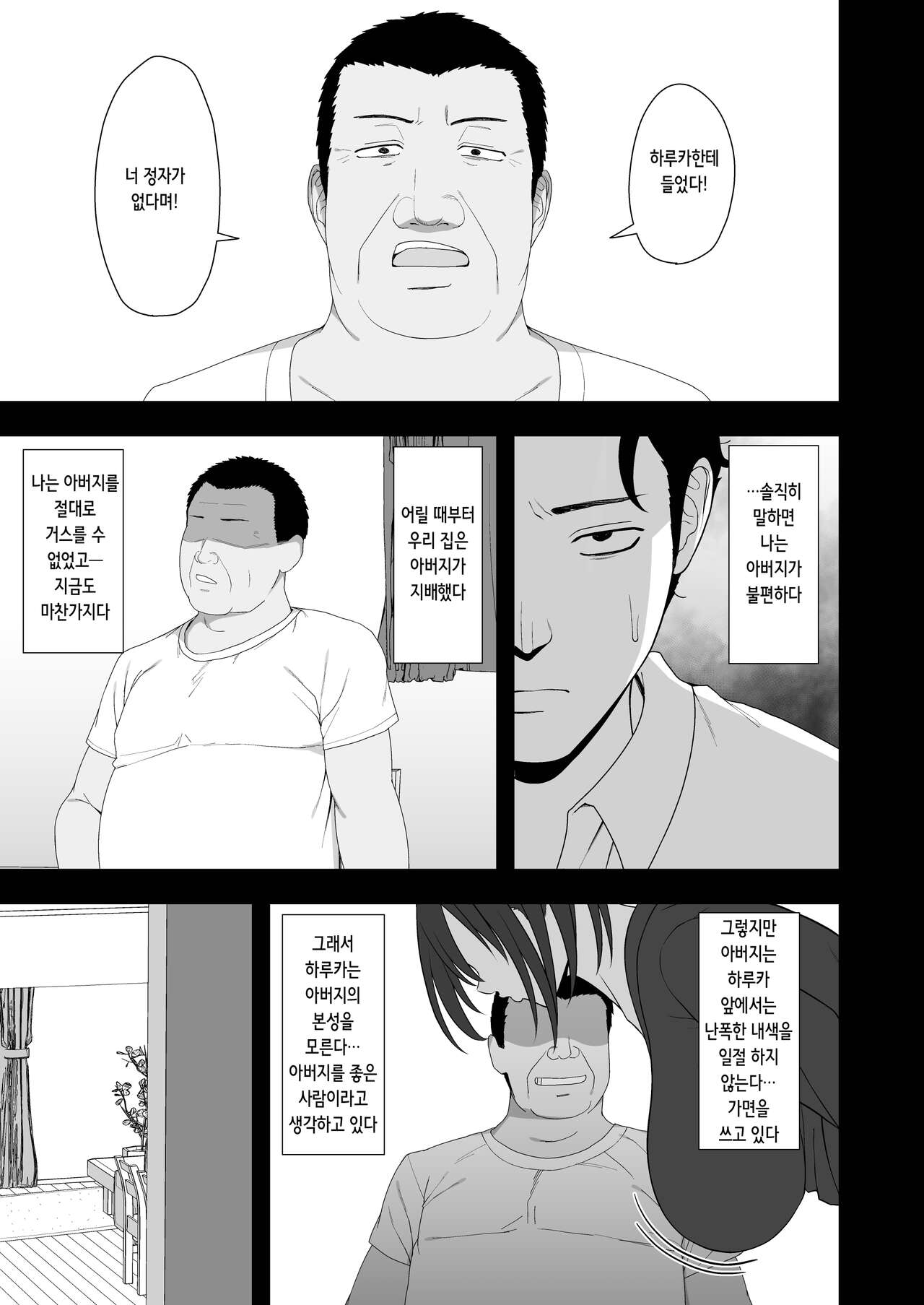 Haruka to Oyaji no Kozukuri Shuukan | 하루카와 아버지의 아기 만들기 주간 page 9 full