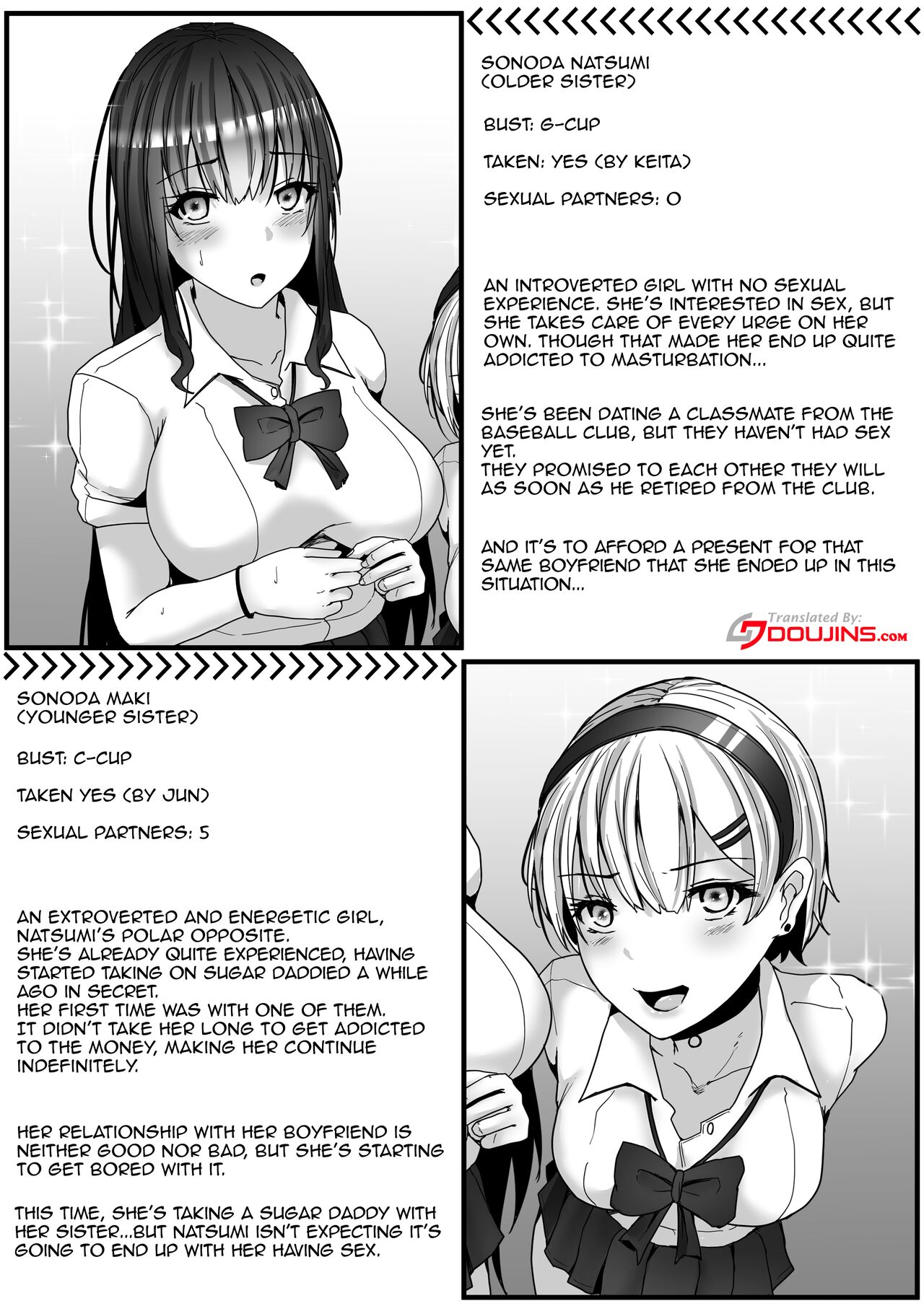 Papakatsu Shimai. Kairakuzuke no Nakayoshi Shimaidon. | Sugar Baby Sisters. Getting Along and Drowning in Pleasure Fucking Two Sisters at the Same Time page 3 full