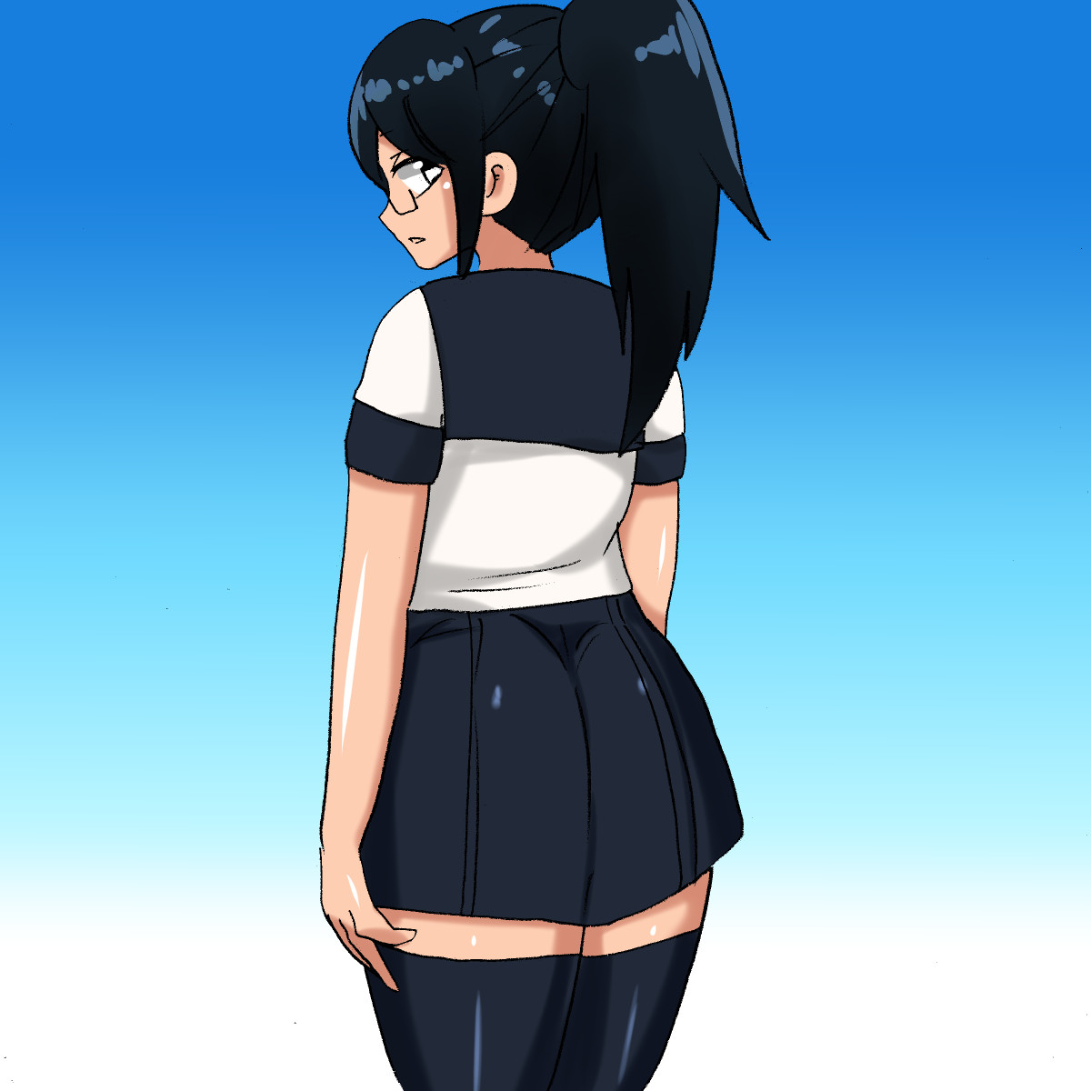 1av Ponytail Cool Megane Gakusei page 3 full