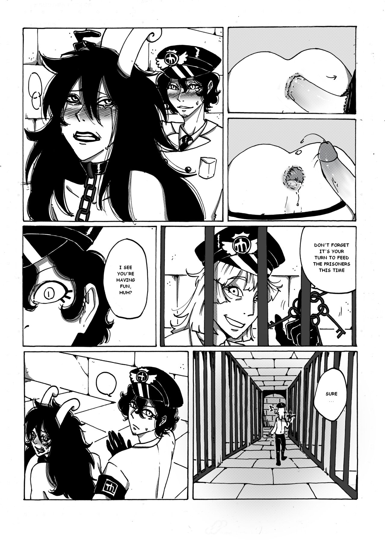 Back at Impel Down part 1 - Caesar Clown page 9 full
