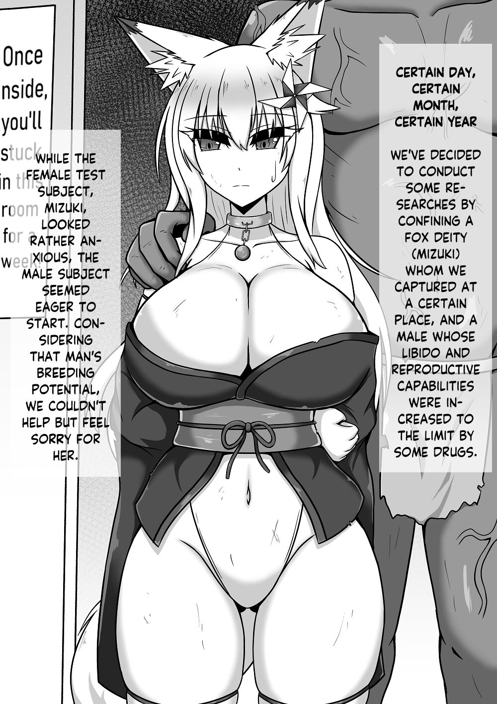 Mizuki to Zetsurin Otoko wo Isshuukan Misshitsu ni Tojikomeru Hanashi | The Story of the Mizuki &amp; a Gigachad Male Being Locked Up in a Secret Room for a Week page 1 full