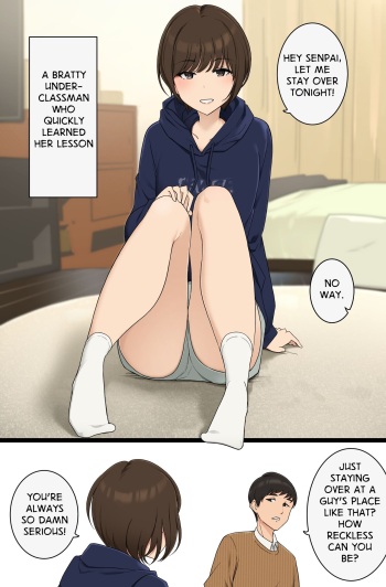 Namaiki Bakkari Iu kedo Sugu Wakaraserarechau Kouhai-chan no Ohanashi | A Bratty Underclassman Who Quickly Learned Her Lesson cover