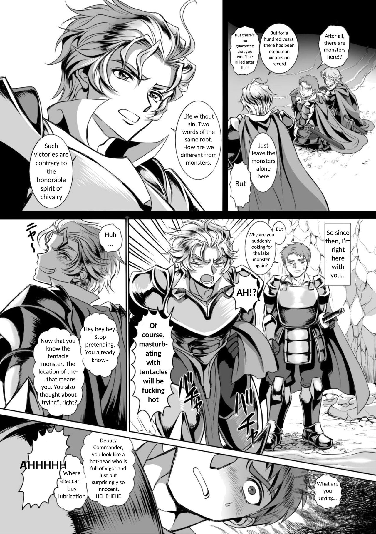 Possessed Knight Stallion-Taken Over By Disgusting Man Raped and Climaxes Unsightly Ch.2 - English page 9 full