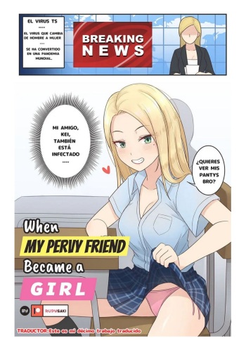 When My Pervy Friend Became a Girl cover