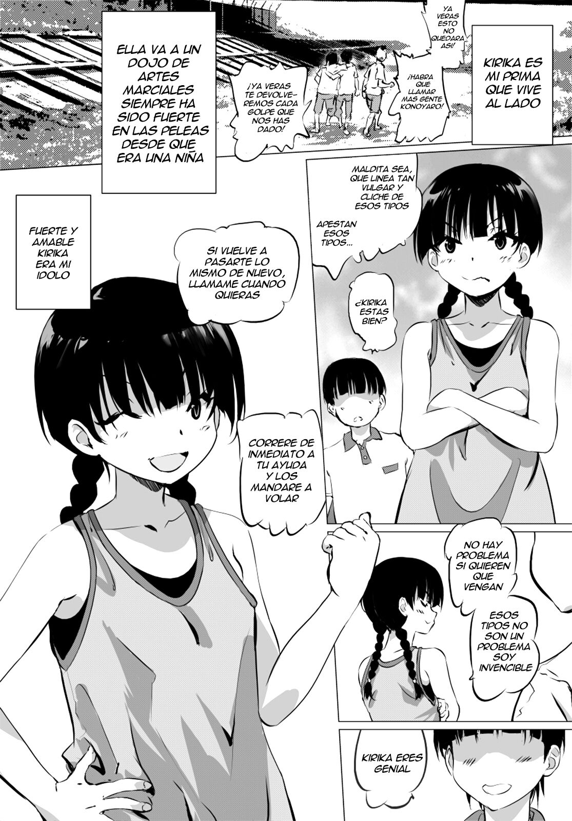 Kakutou Shoujo Muzan『Kirika Nee-chan Gomen』 page 5 full