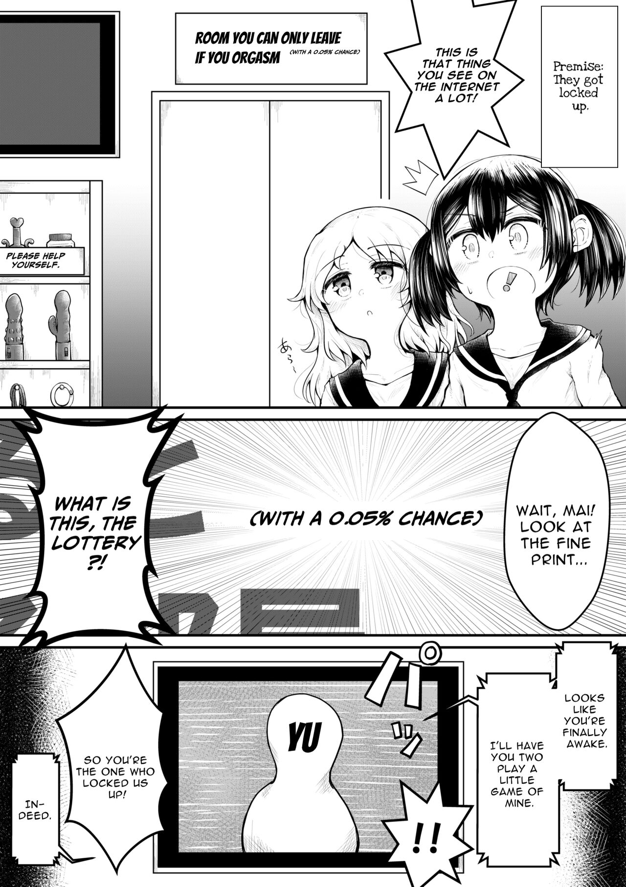 Zecchou suru to 0.05% no Kakuritsu de Derareru Heya | 1 Orgasm = 0.05% Chance of Escape page 10 full