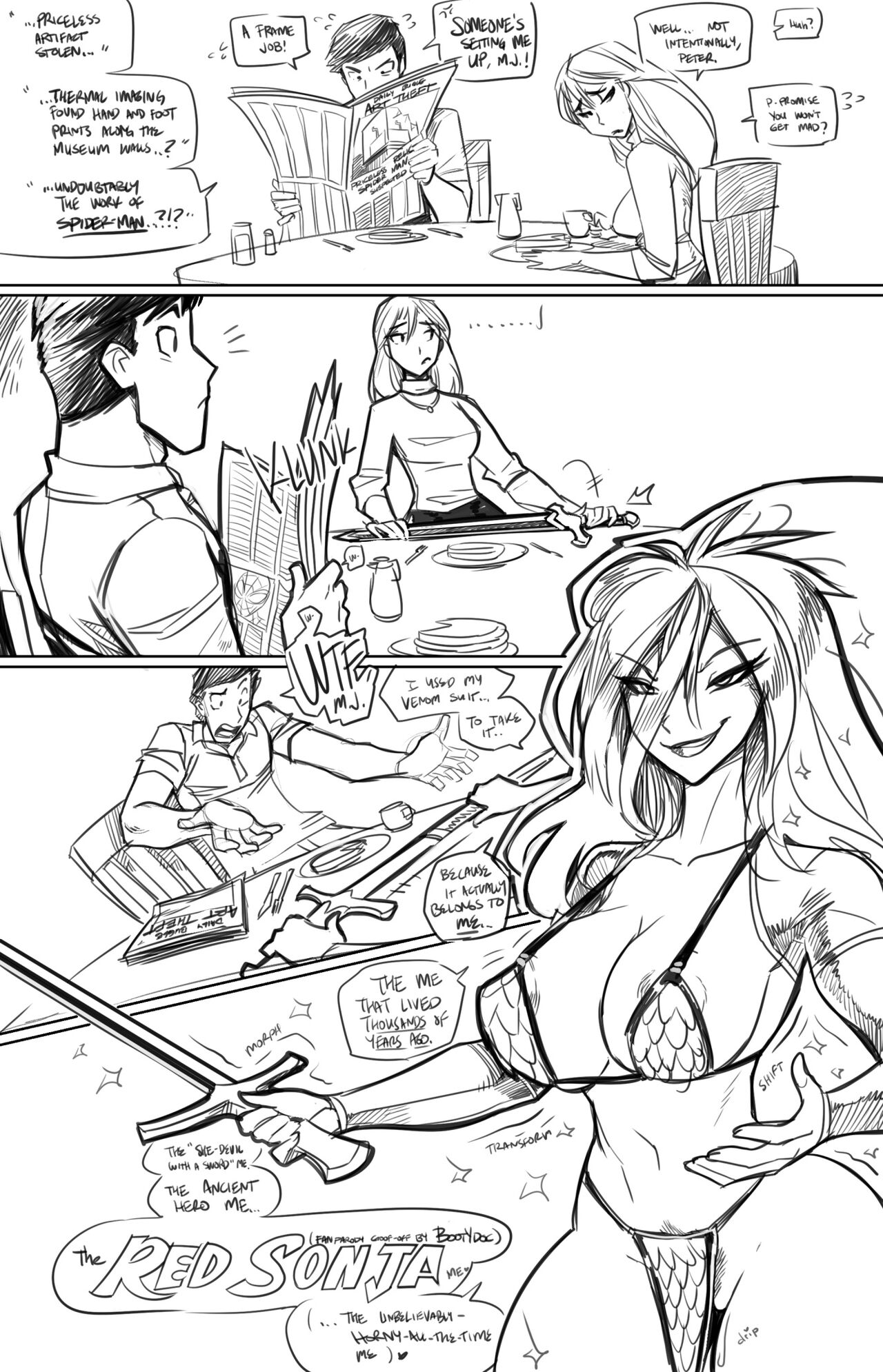 The Red Sonja Me page 1 full