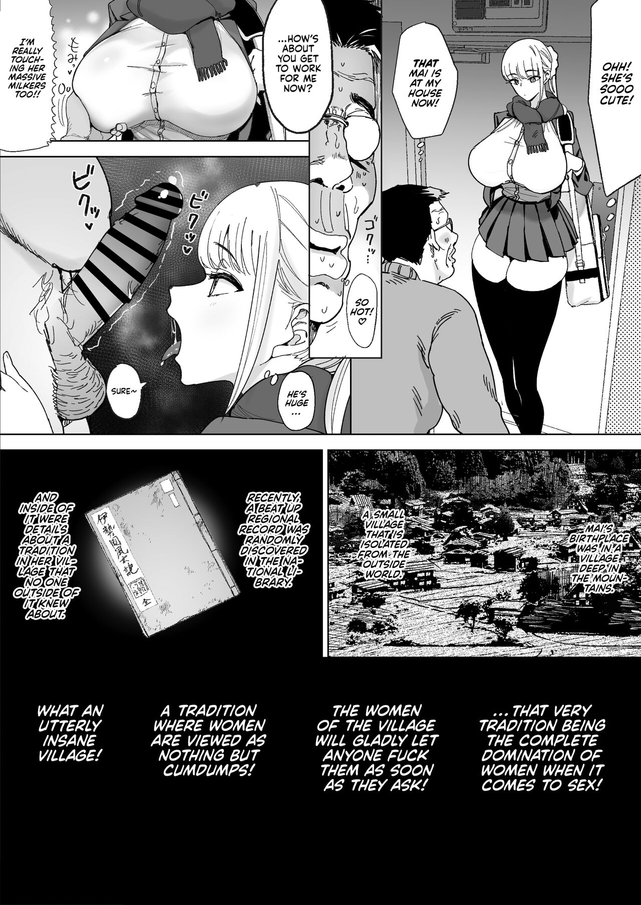 Ecchi na Fuushuu ga Aru Kaso Shuuraku no Ohanashi 3 | The Story of a Small and Remote Village with a Dirty Tradition 3 page 8 full