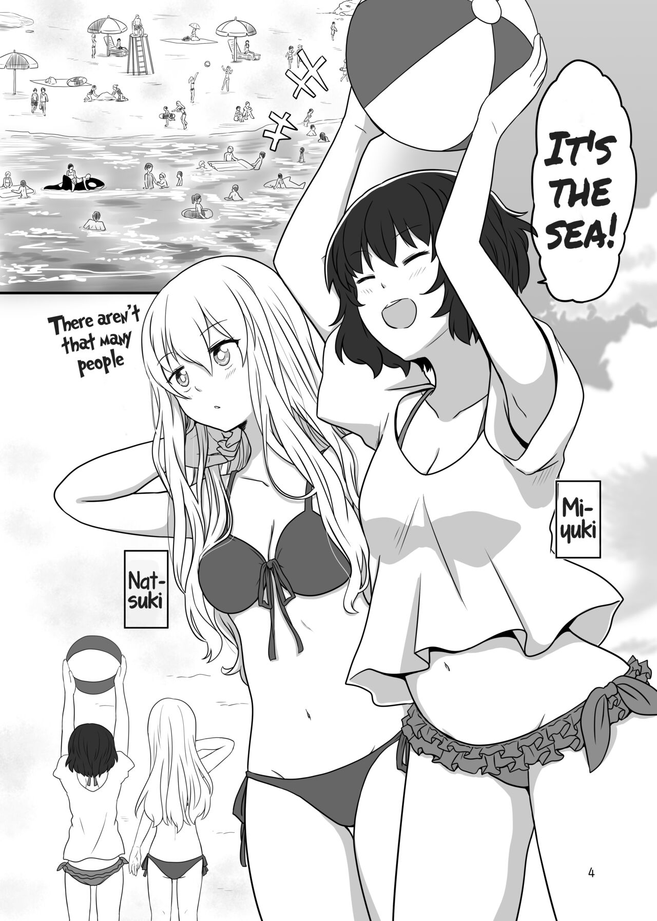 A yuri couple does exhibitionism at the beach page 3 full
