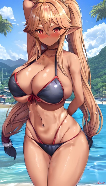 fat ass dark skin big titty anime girls with AI anime girls cover