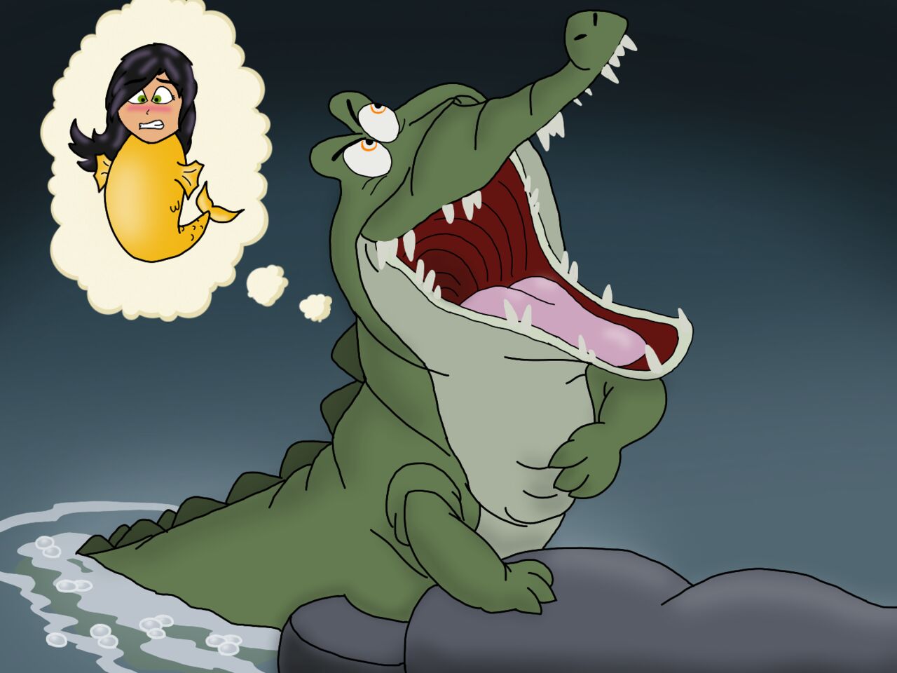 Female!Captain Hook VS Crocodile artworks by MsHook/IndecentLasses page 1 full