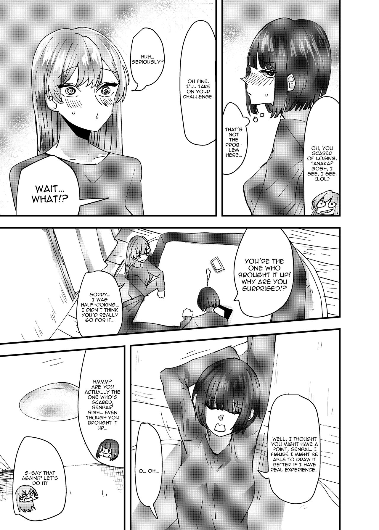 Daigaku no Senpai to Nori de Kiss Shitetara Sono Hi no Uchi ni Issen Koechatta Hanashi | A Story About  Kissing A College Senior And Crossing The Line In The Same Day page 9 full