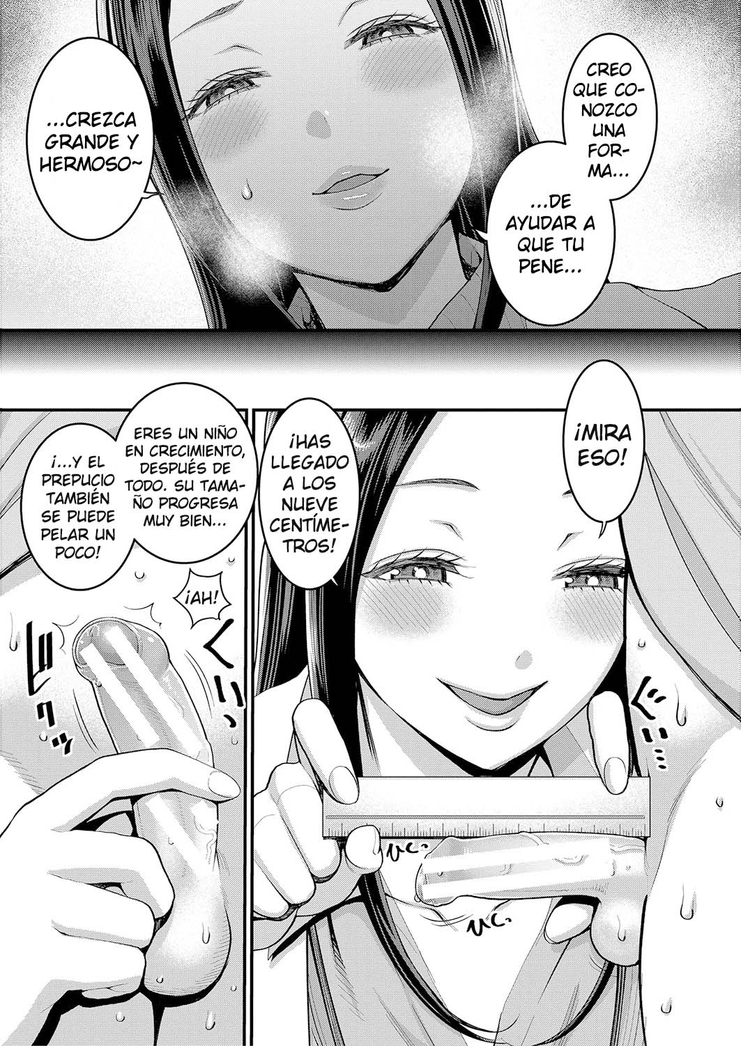 Shiori Sensei wa Ochinchin no Sodateya-san | Esta es la historia de un amor sexual entre una enfermera del colegio y el crecimiento del pene de un chico page 8 full