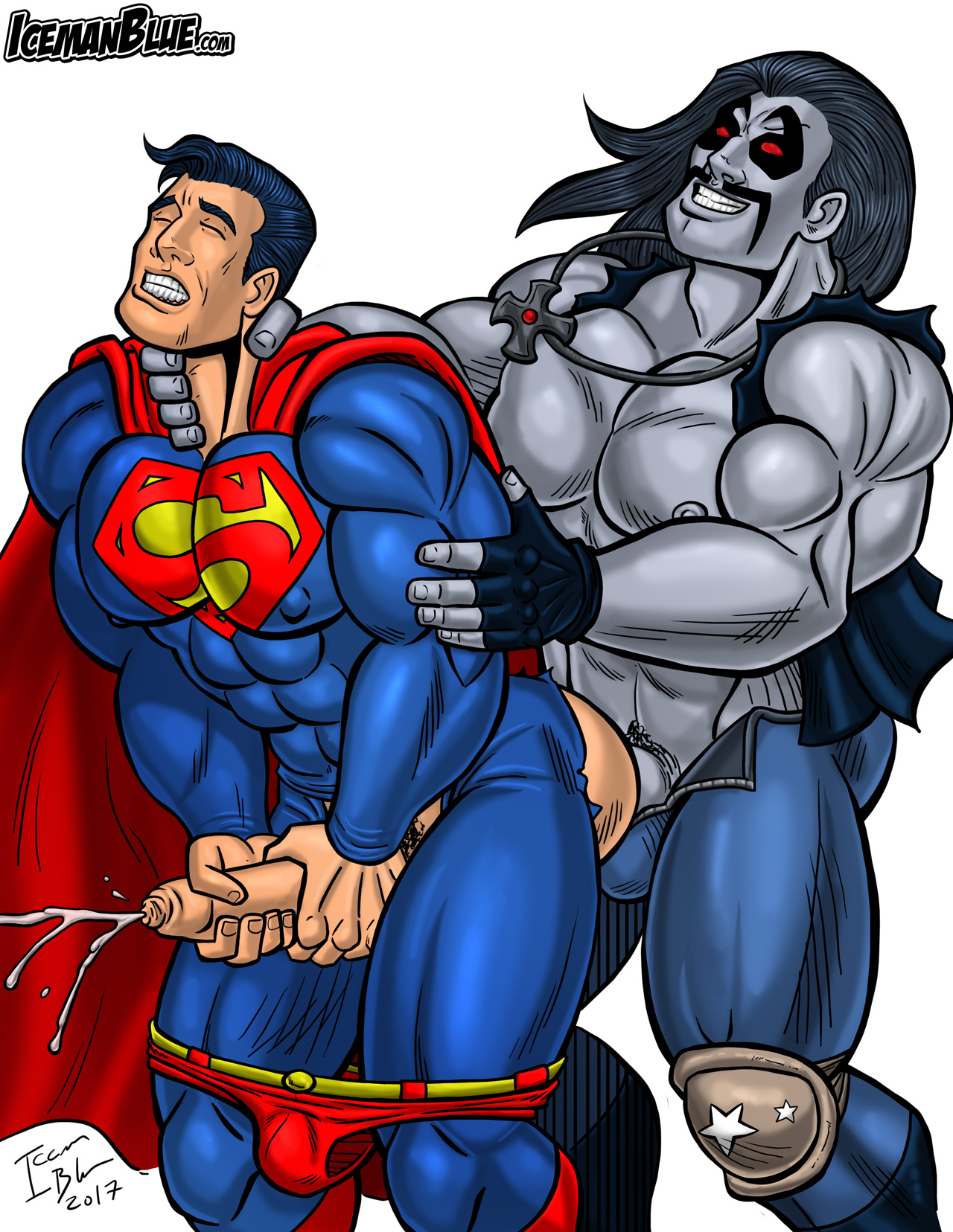 Superman Vs. Lobo Pin-Up Set page 4 full