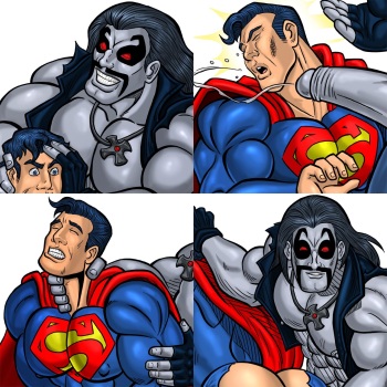 Superman Vs. Lobo Pin-Up Set cover