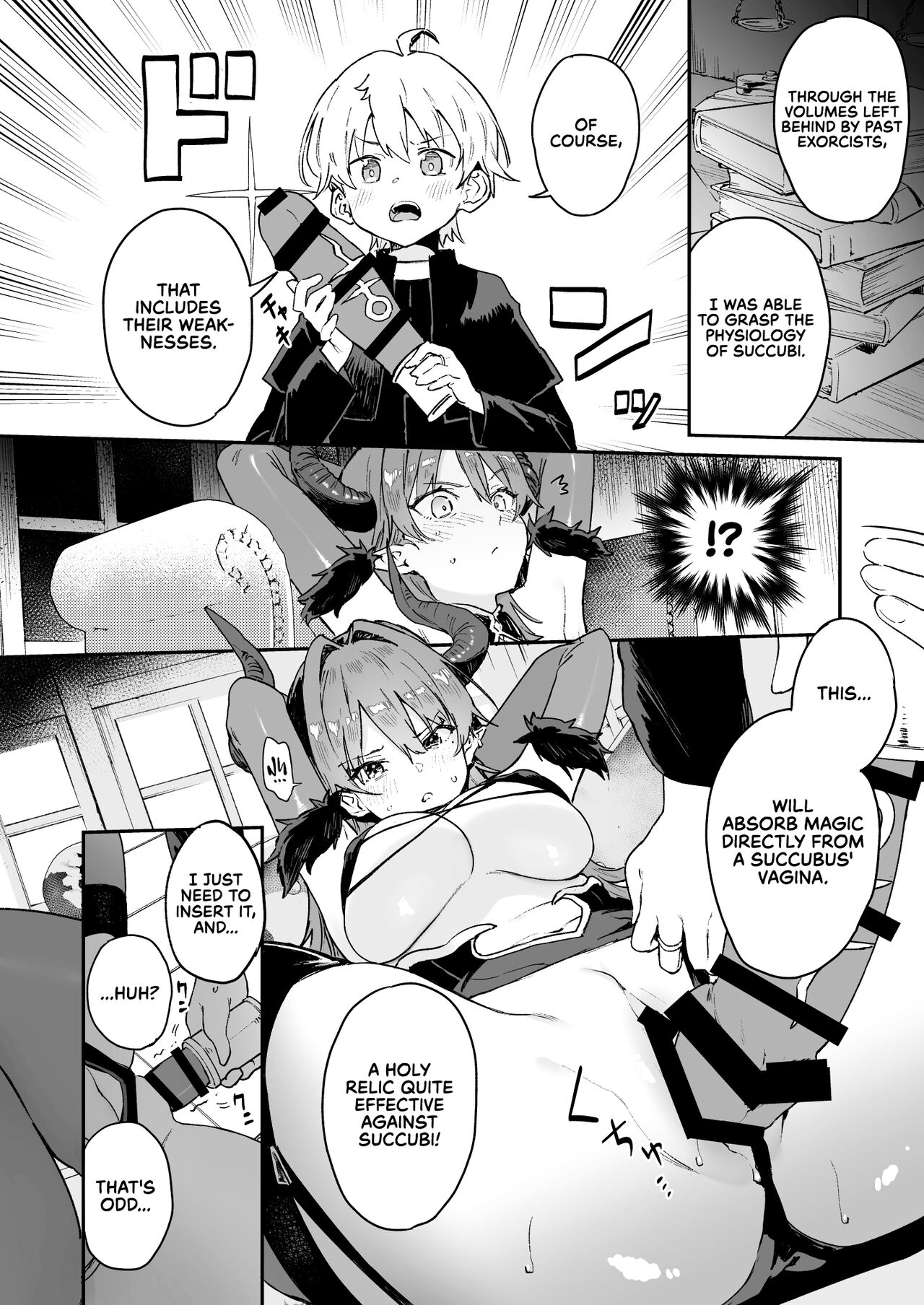 Inma Onee-san ni wa Ecchi na Oshioki de Tatakaun da yo! | I'll Fight the Lewd Succubus Lady With Sexual Punishments! page 9 full