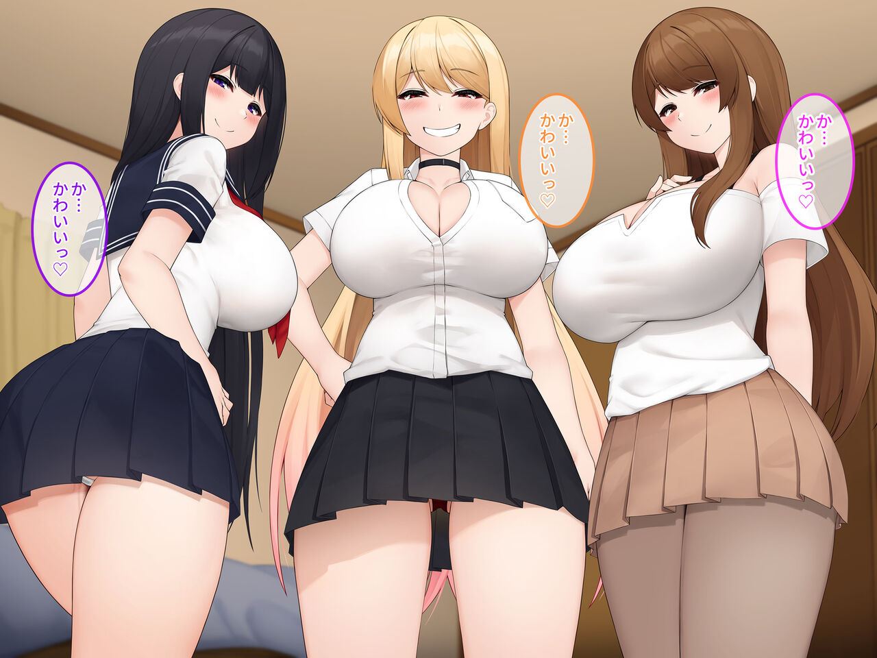Otouto Chinpo ni Hatsujou Shichau Onee-chan-tachi ga Manko to Okuchi to Oppai Tsukatte Seitsuu Sasechau! page 10 full