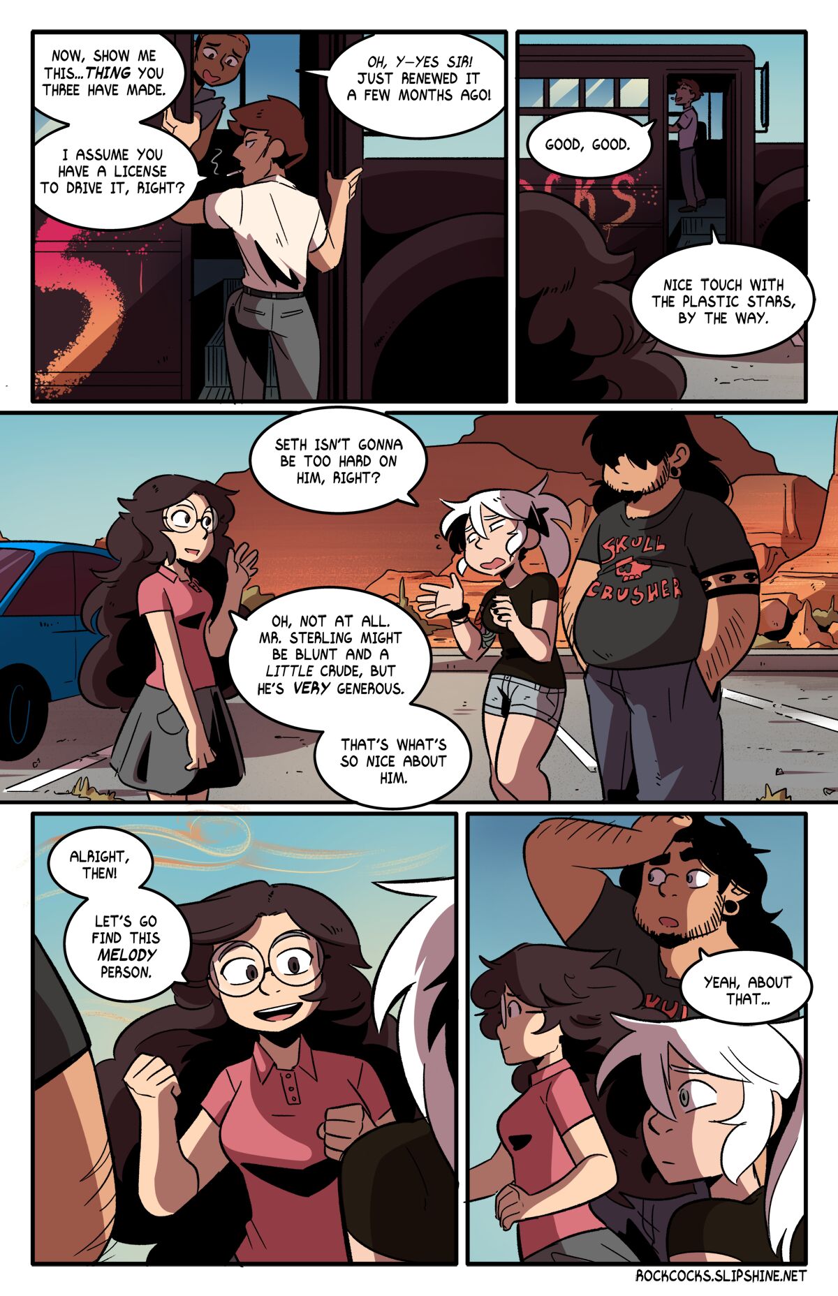 The Rock Cocks - Track 9: Bad Vibes page 5 full