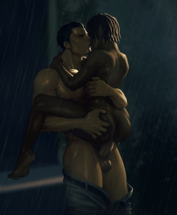 Kiryu Kazuma fuckin' u in the rain ? cover