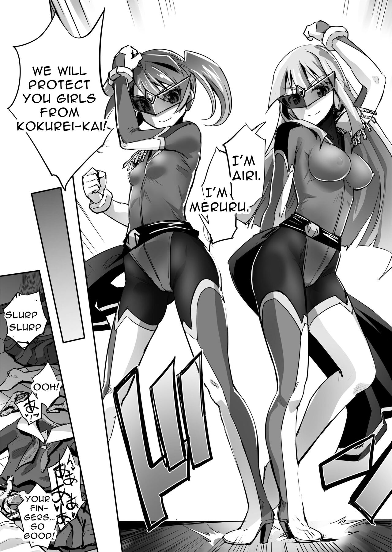 Enhyou Souki Twin Curely Yuri Heroine wa Otoko no Chinpo ni Haiboku suru Zenpen page 4 full
