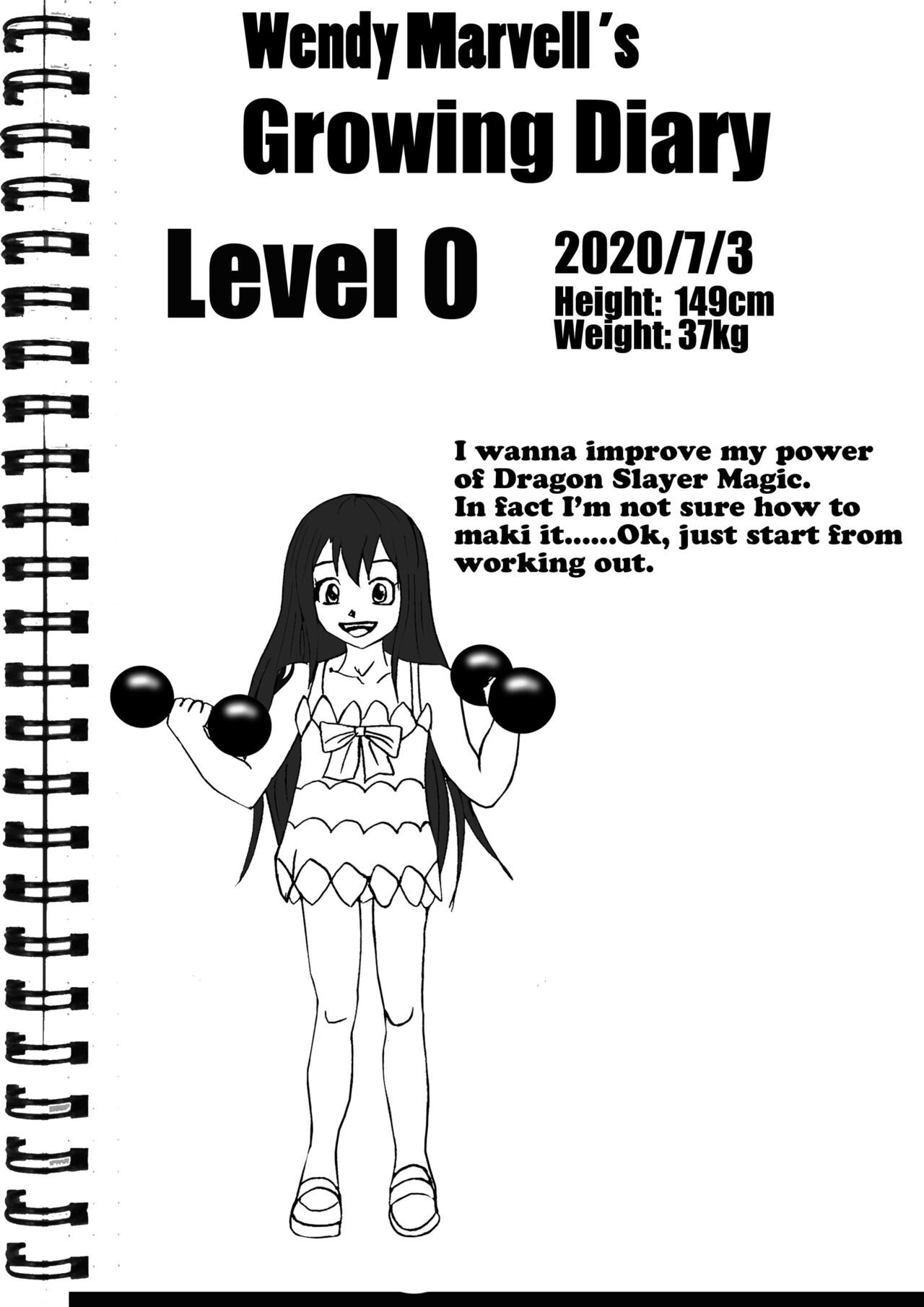 Wendy Growing Diary page 1 full