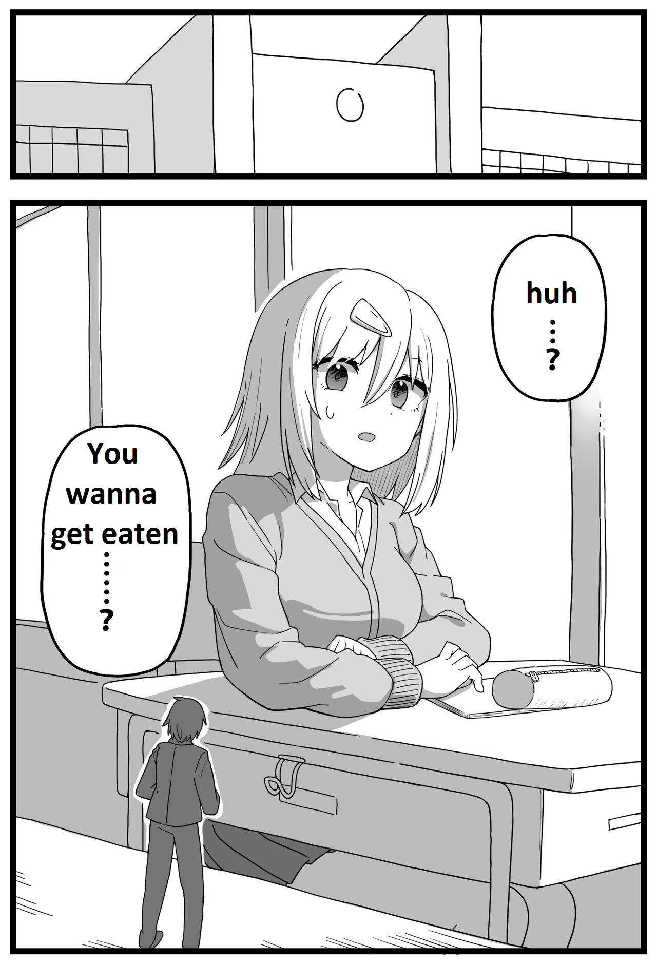 shiheki Manga about a girl who really wants to be eaten by a girl page 1 full