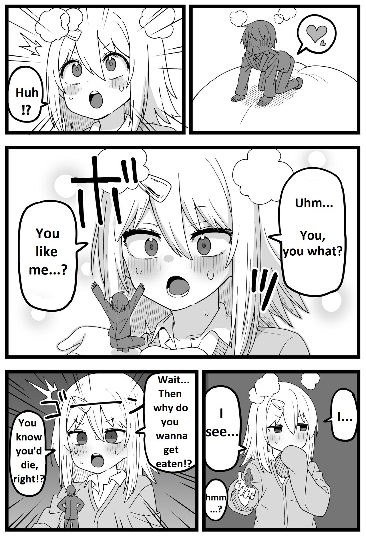 shiheki Manga about a girl who really wants to be eaten by a girl page 4 full