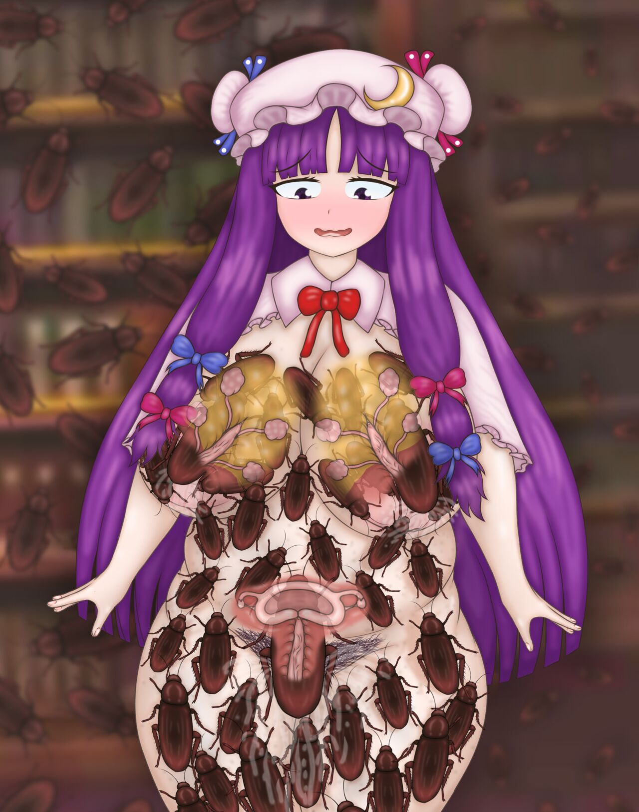 ? Patchouli's library is so dirty that there are cockroaches page 6 full