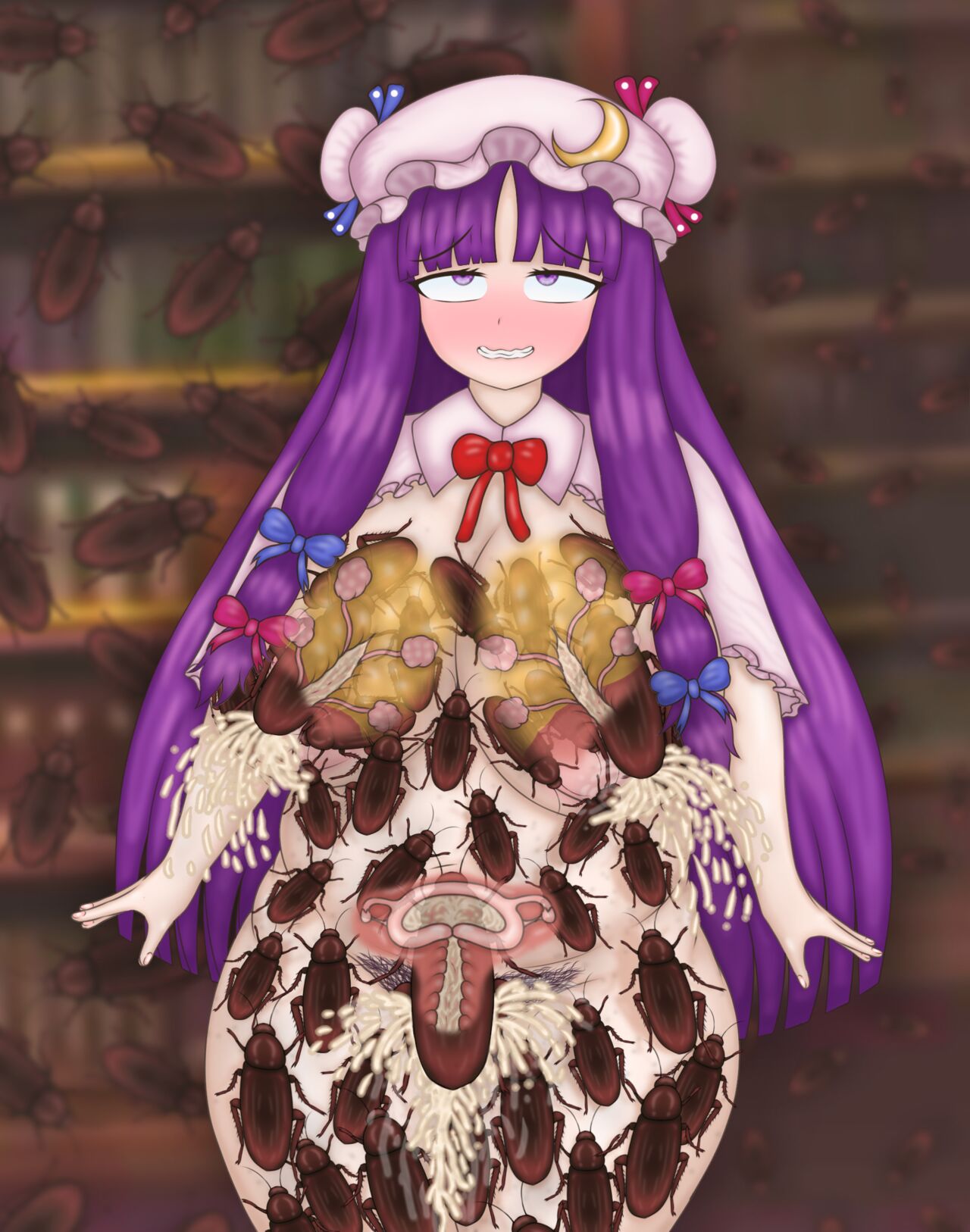 ? Patchouli's library is so dirty that there are cockroaches page 8 full