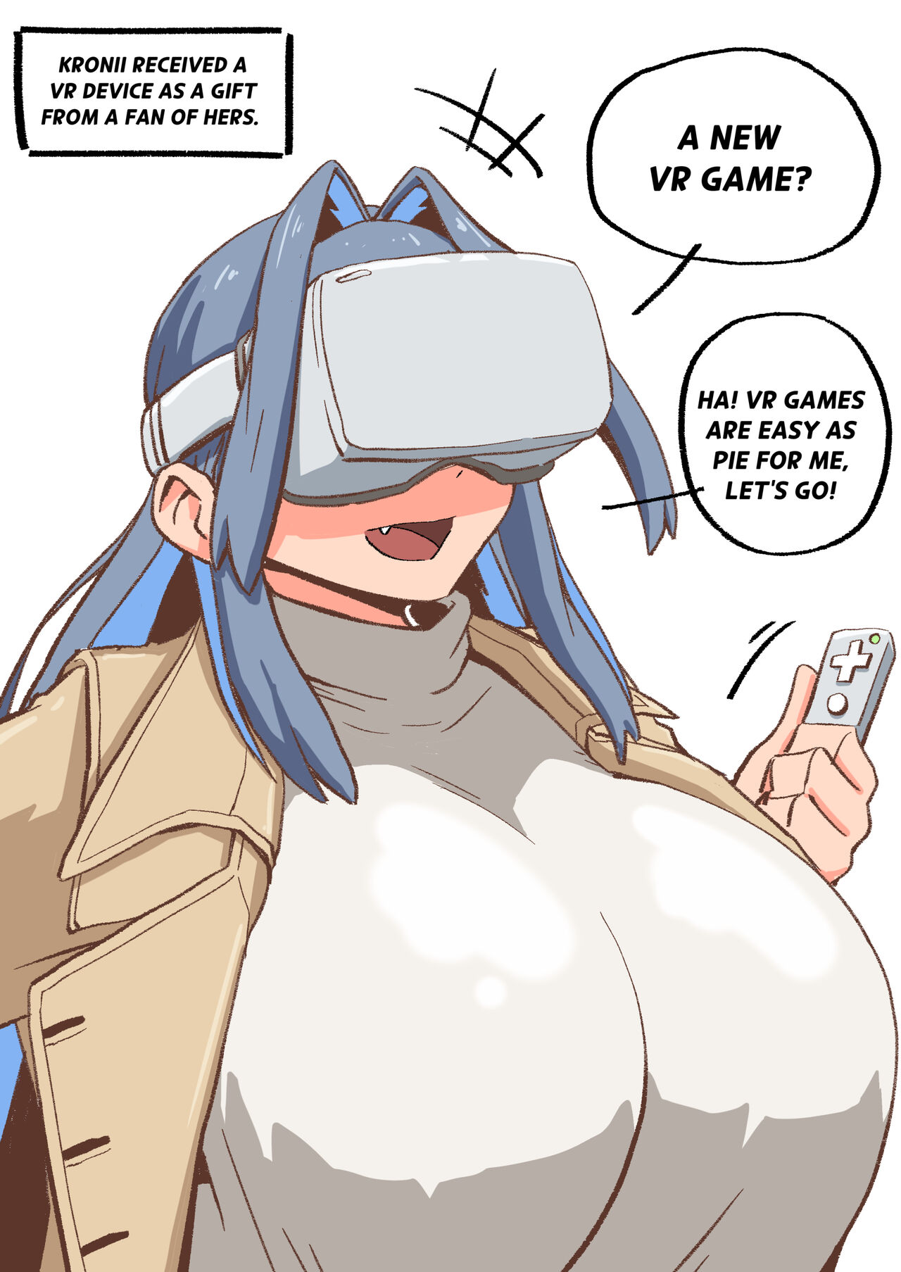 Kronii and The Cursed VR Device page 1 full
