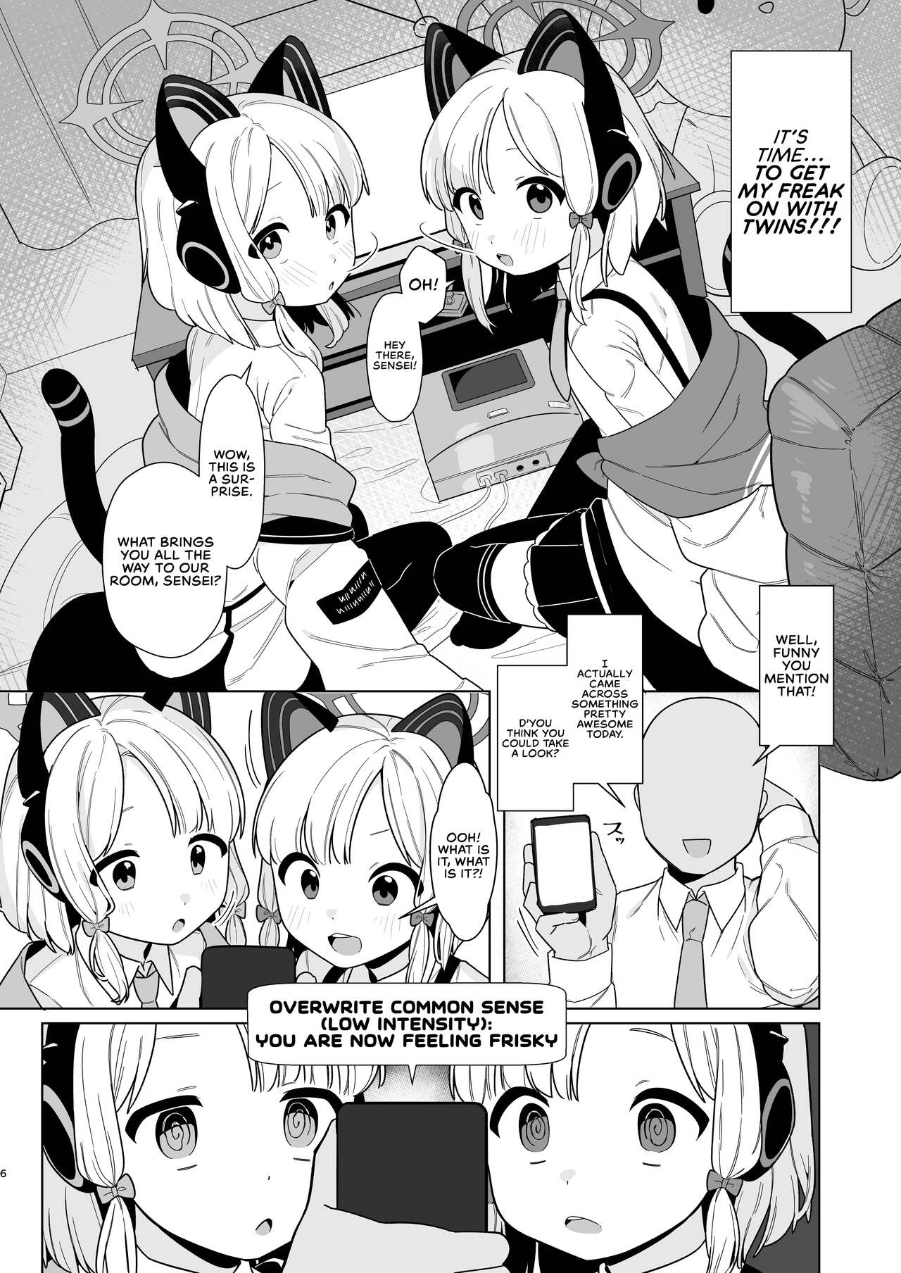 BluArch Saimin-bu 2 ~Saiba Midori &amp; Momoi Hen~ | The Blue Archive Mind Control Club ~Gamer Twins Chapter~ page 5 full