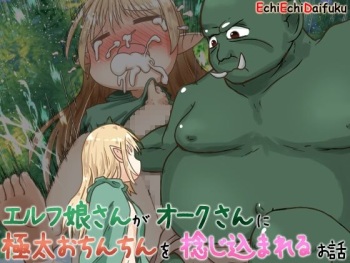 Elf Musume-san ga Orc-san ni Gokubuto Ochinchin o Nejikomareru Ohanashi cover