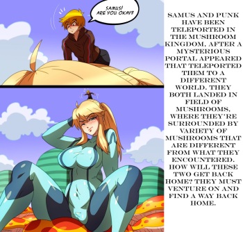 Samus in the Mushroom Kingdom cover