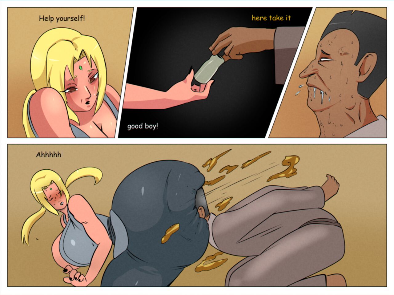 Tsunade's Fart Flop - Naruto page 3 full