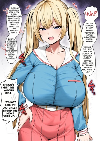 Katte ni Doutei to Kanchigai shite kuru Kotekote no Tsundere Kinpatsu Twintail | Tsuper Tsundere Twintail Blonde Mistakes You as a Virgin cover