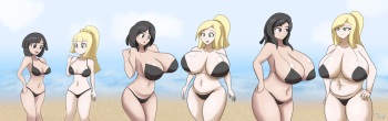 Selene, Lillie, Gloria &amp; Marnie on the Magical beach cover