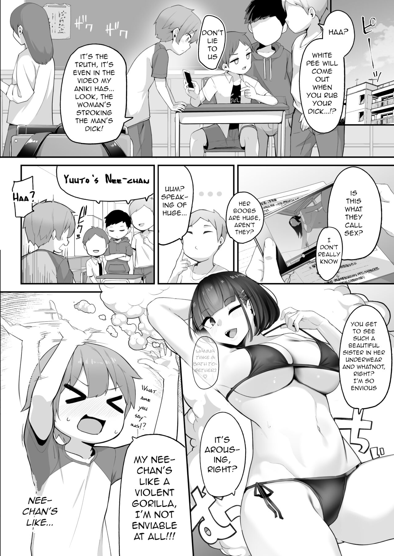 Boku to Gasatsu na Onee no Seiyoku Shori Seikatsu | Me and My Tactless Older Sister's Sexual Gratification Life page 10 full
