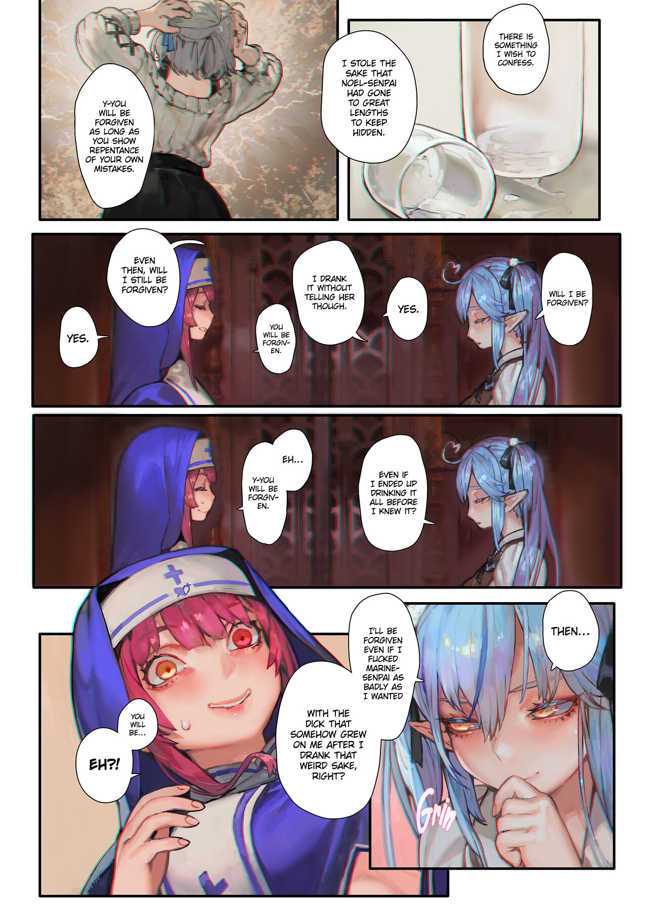 Marine's Confessional Codependency | Marine no Zange-shitsu-Codependency page 3 full