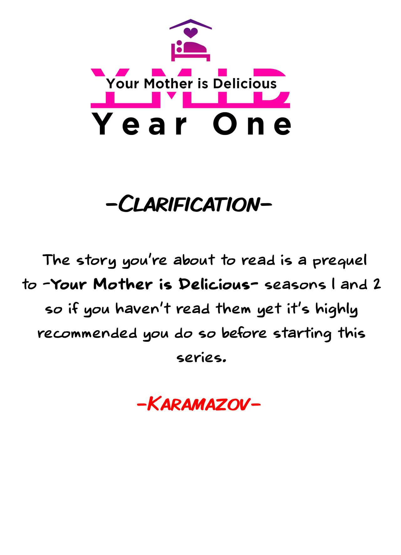 Your Mother is Delicious -Year One- Prologue page 2 full