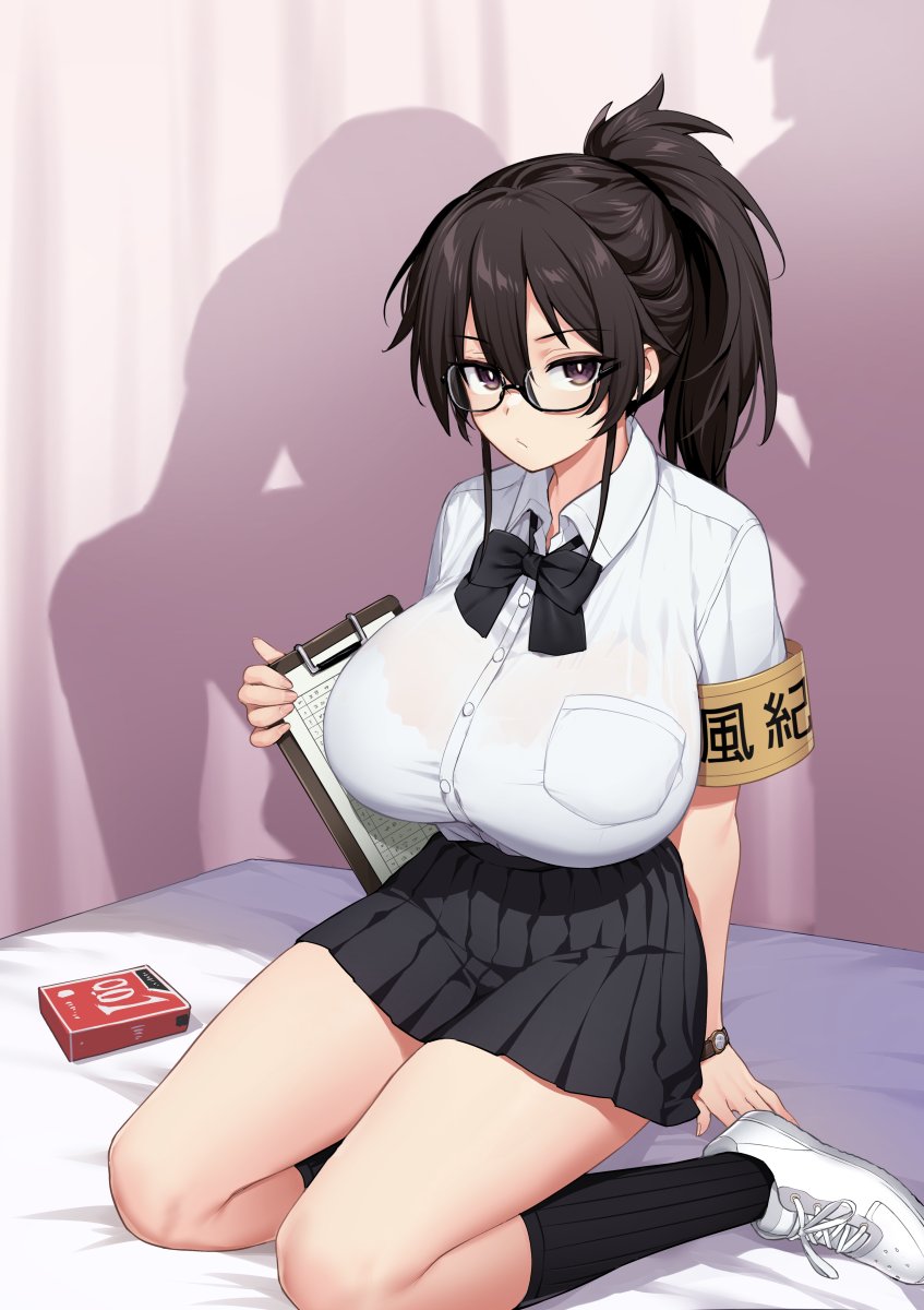 Atarashii Fuuki Iinchou wa Mune ga Ookii to Iu Uwasa ga Aru page 1 full