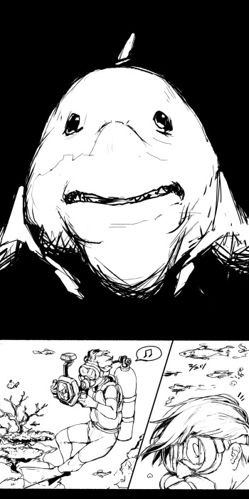 Gorgeous MILF cartoon of the sea cover