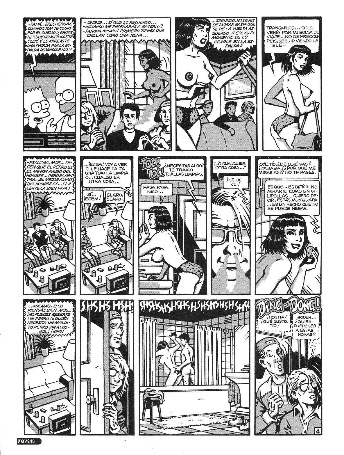 Tebeos de los Simpsons: Unos Simpsons de Alfredo Pons page 3 full