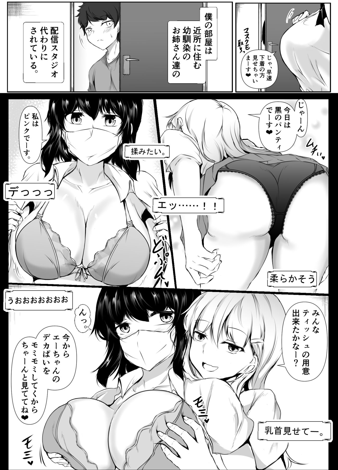 僕の家が幼馴染のお姉ちゃん達の配信部屋にされてる件 page 3 full