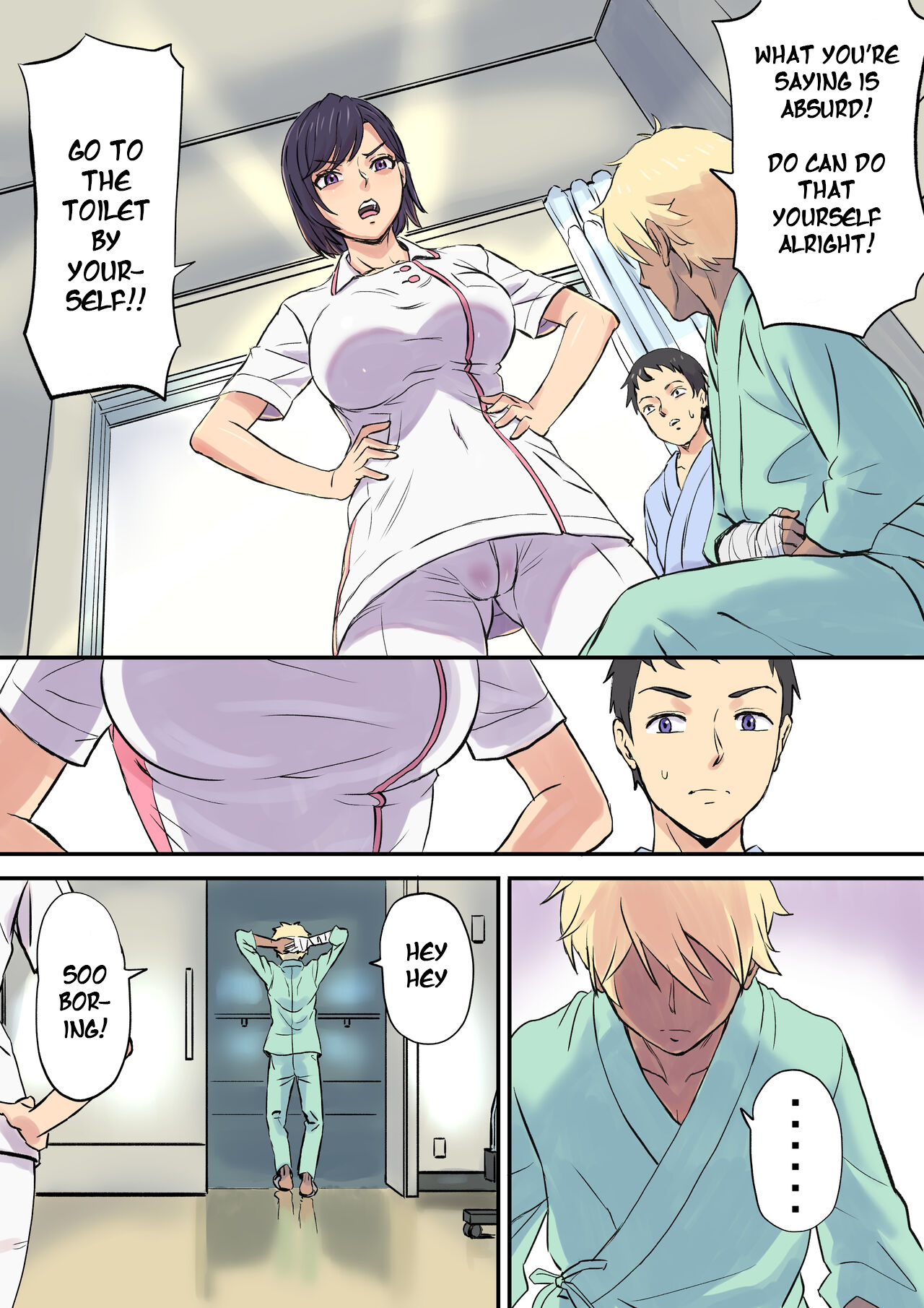 Tonari no Bed de Netorareru Kangoshi Jukubo | Milf Nurse Cuckolded on the bed next door page 6 full